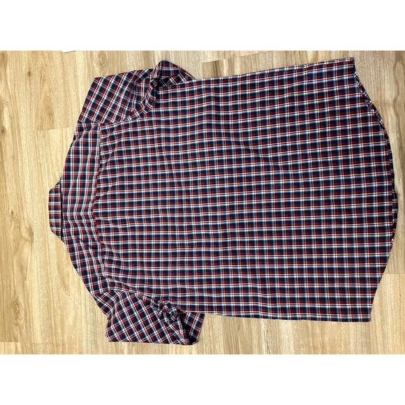 Duluth Trading Company Relaxed Fit Button Down Plaid Dress Shirt Large Tall - Picture 6 of 6